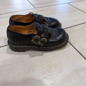 Kids Black Leather Shoes